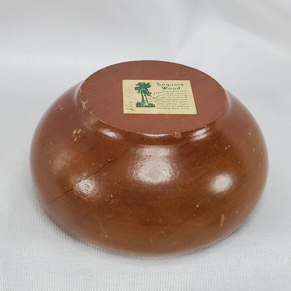 Vintage Sequoia Wood Lidded Trinket Box Sequoia and Kings Canyon national Park - Picture 7 of 11